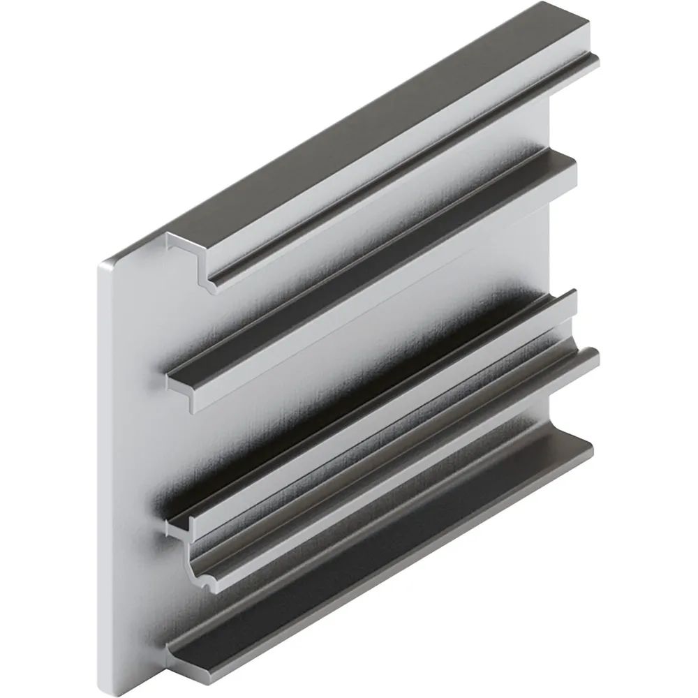 HAWA-Junior 80/100 B Abdeckkappe Clipblende 53 mm links silber