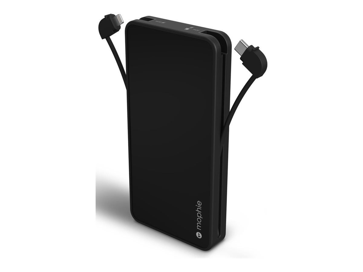 mophie Powerstation Plus - Powerbank - 10000 mAh - 20 Watt - PD, Fast Charge - 2 Ausgabeanschlussstellen (Lightning, USB-C (PD))