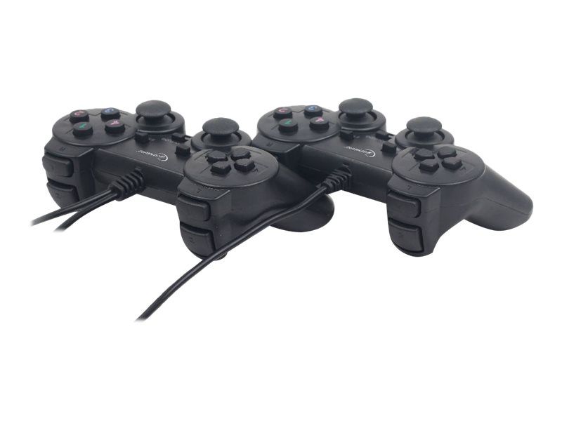 Gembird JPD-UDV2-01 - Game Pad - 10 Tasten - kabelgebunden (Packung mit 2)