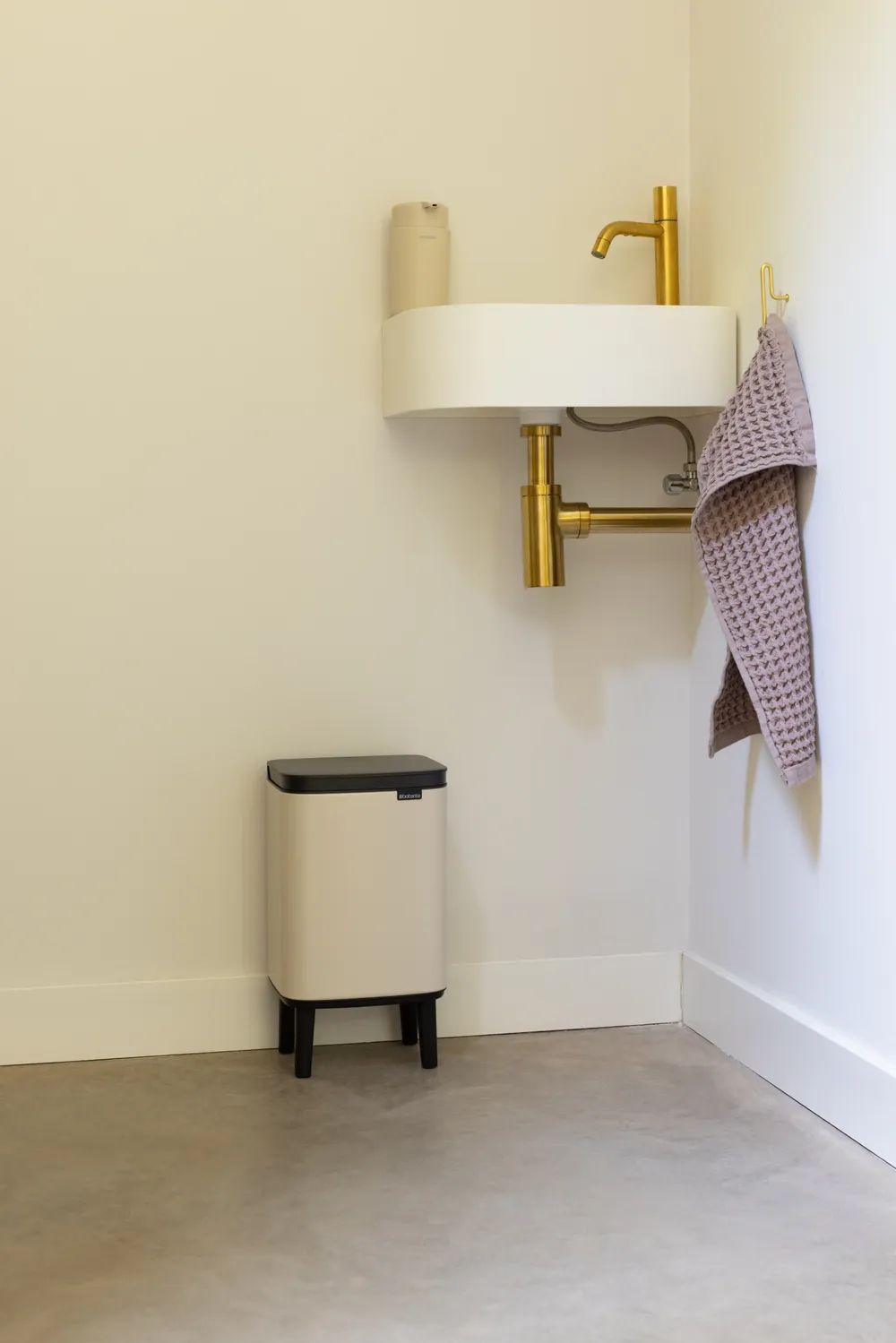Brabantia Bo Mülleimer Hi, 4L - Soft Beige