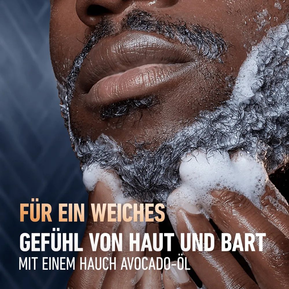 King C. Gillette Geschenkset Bartshampoo + Bartbalsam + Kosmetikbeutel