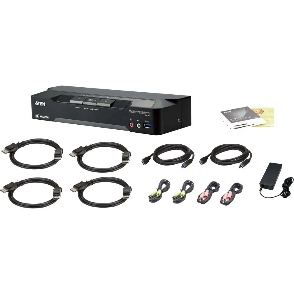 ATEN CM1942 - KVM-/Audio-/USB-Switch - 2 x KVM/Audio/USB