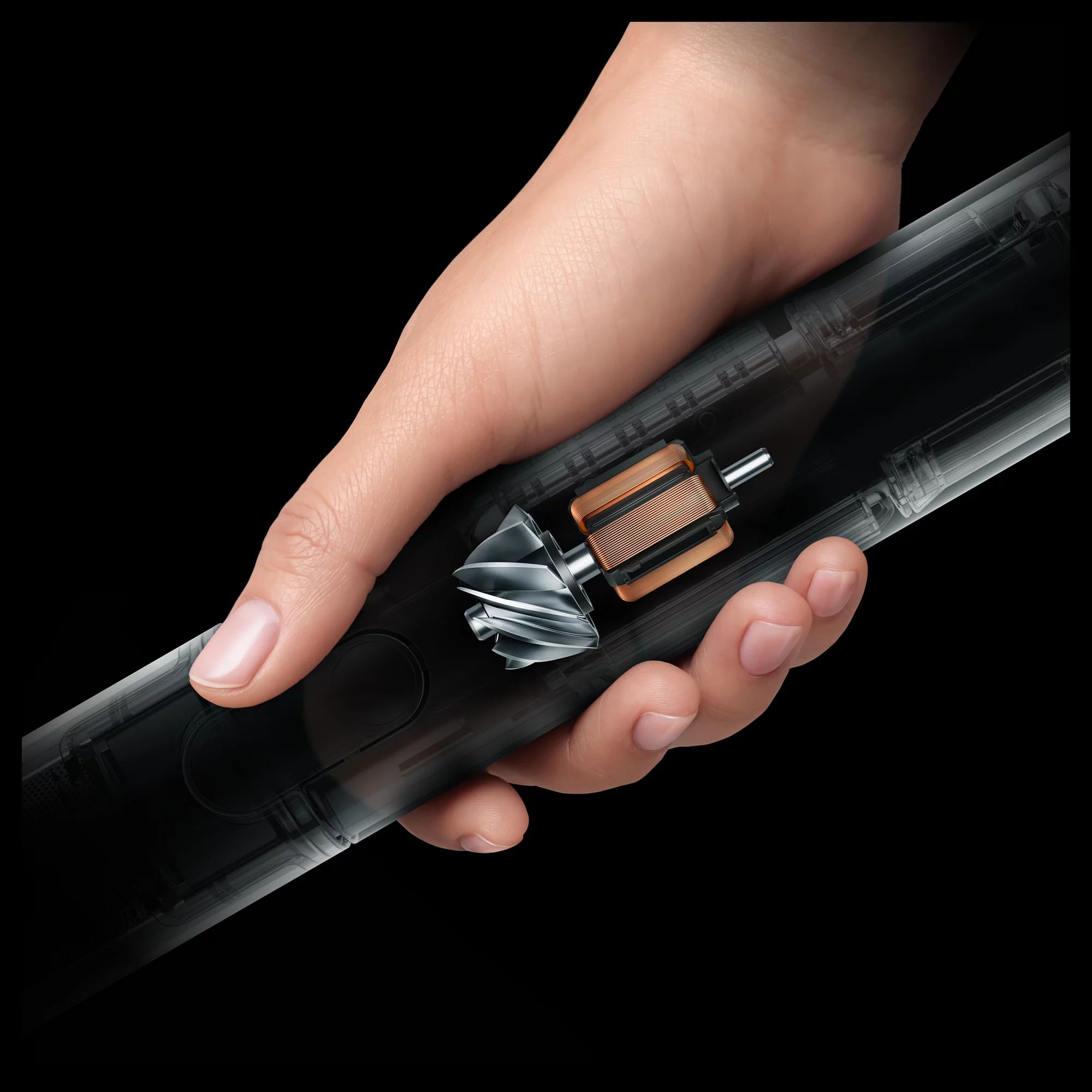 Dyson PencilVac™ Fluffycones matt schwarz