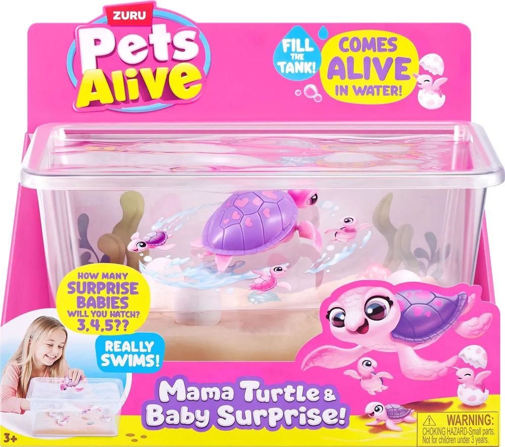 Zuru Pets Alive - Mama Turtle & Baby Surprise