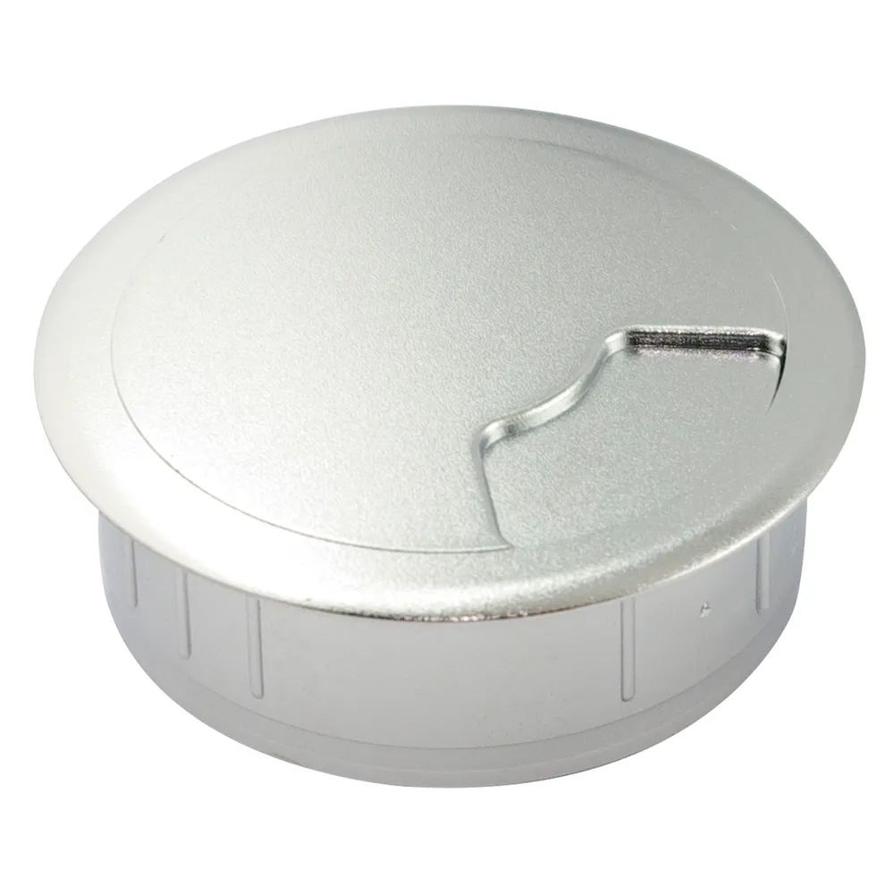 Confurn Export GmbH CONFURN Kabeldurchgang rund, Einbau ø 60 mm, Kunststoff chrom glänzend