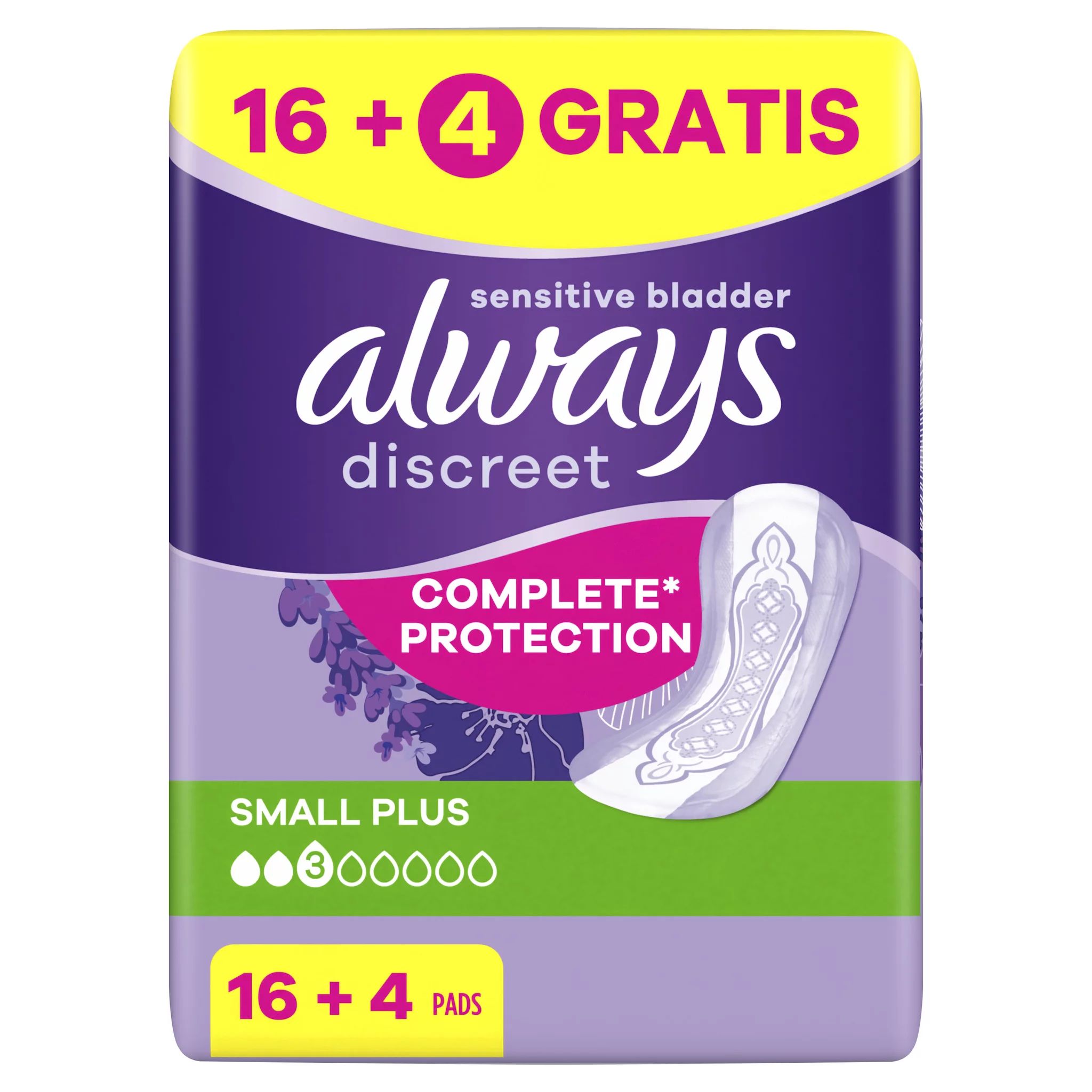 always Discreet Inkontinenz, Small Plus 16+4 GRATIS