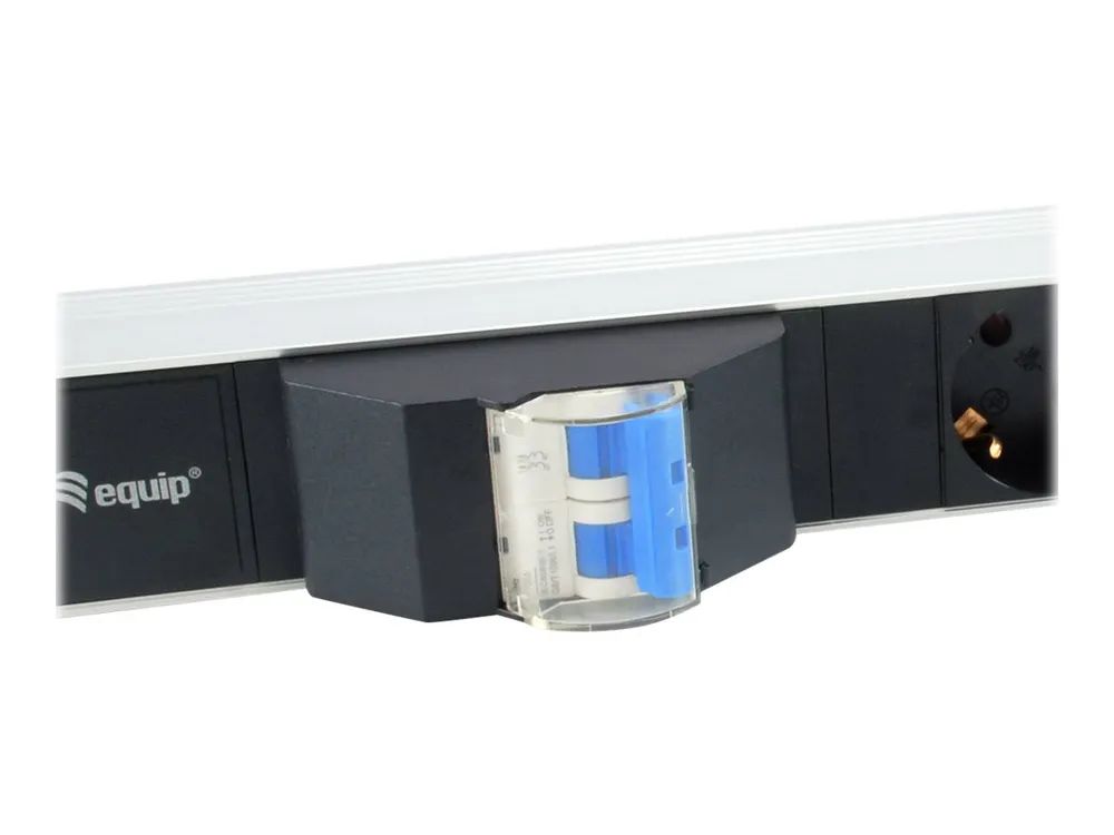 Equip Pro - Stromverteilungseinheit (Rack - einbaufähig) - Wechselstrom 220-240 V - 3500 Watt - Eingabe, Eingang power CEE 7/7 - Ausgangsanschlüsse: 6 (power CEE 7/7)