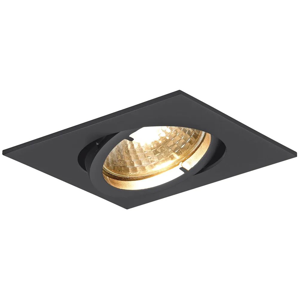 Molto Luce Deckeneinbauleuchte Quad H 230 V, max. 50 Watt, 82x82 mm, schwarz matt
