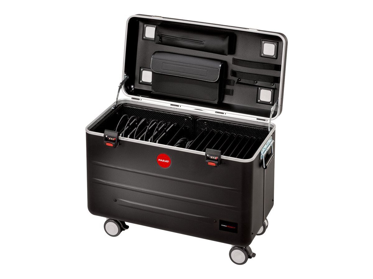 PARAT PARAPROJECT Case TC20 - Wagen (nur Laden) - für 20 Tablets - verriegelbar - X-ABS Kunststoff - Schwarz - Bildschirmgröße: up to 32.8 cm (up to 12.9")