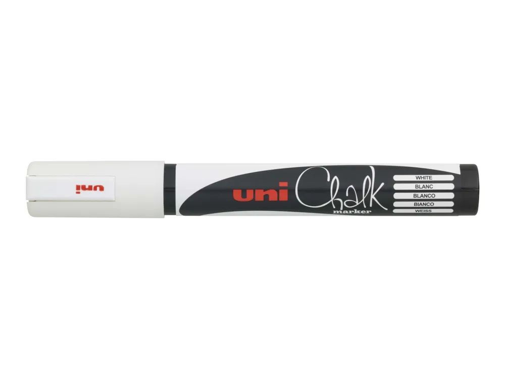 Uni-Ball Uni Chalk - Marker - für Glas, Tafel - Weiß