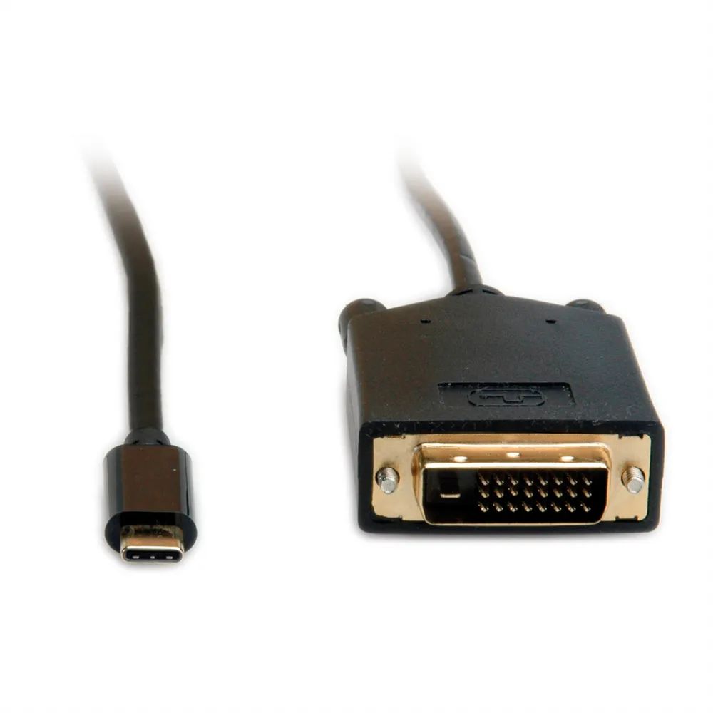 VALUE USB Typ C - DVI Adapterkabel, ST/ST, 1 m