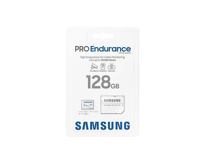 Samsung PRO Endurance MB-MJ128KA - Flash-Speicherkarte (microSDXC-an-SD-Adapter inbegriffen)