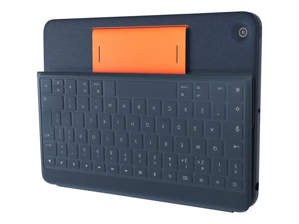 Logitech Rugged Combo 3 - Tastatur und Foliohülle - Apple Smart connector - Classic Blue - für Apple 10.2-inch iPad (7. Generation, 8. Generation, 9. Generation)