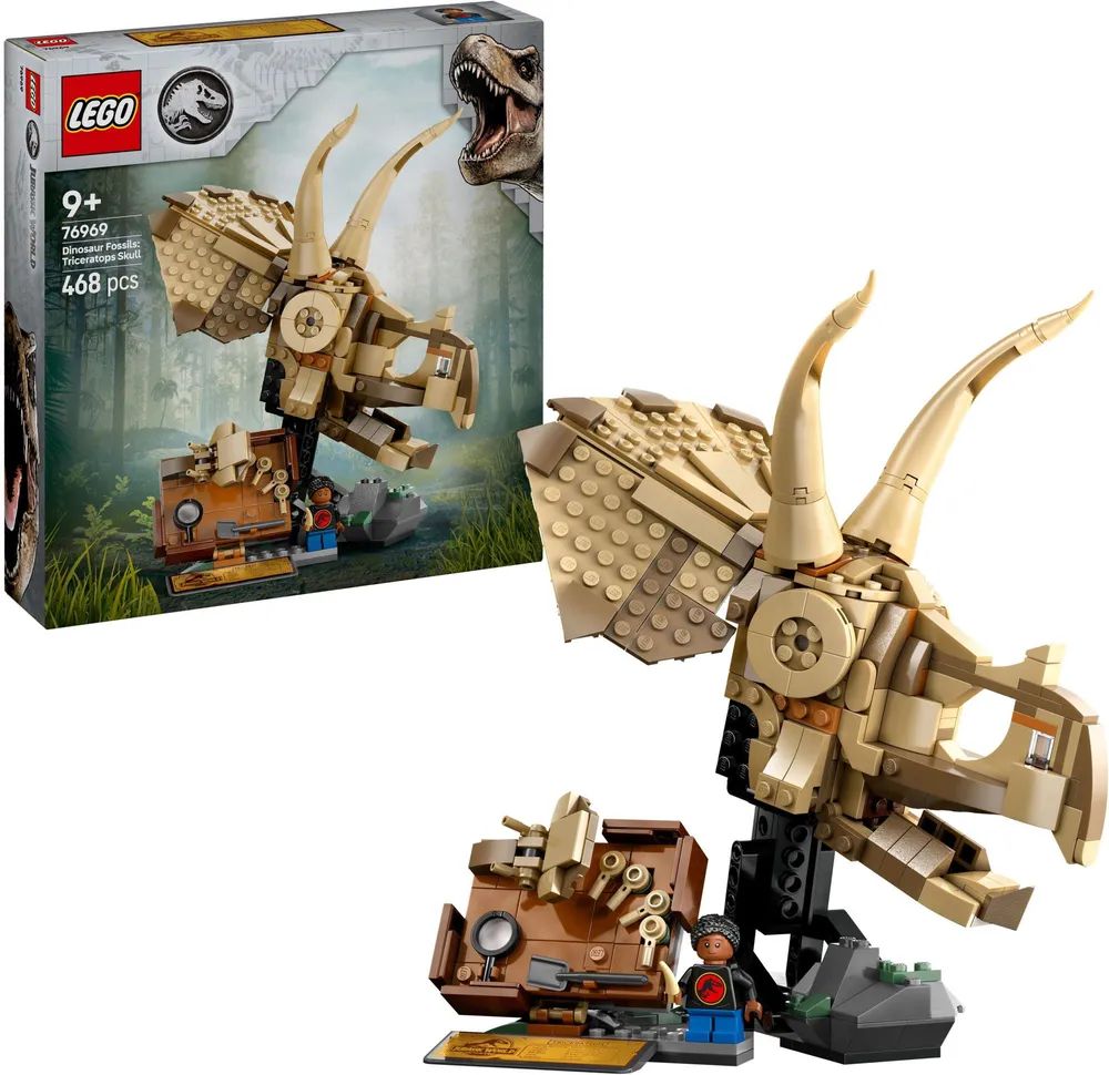 LEGO 76969 Jurassic World Dinosaurier-Fossilien Triceratops