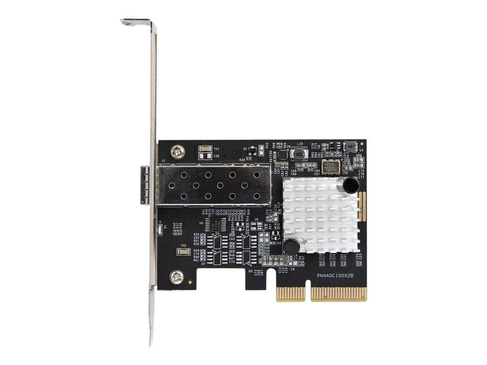 StarTech.com Startech 10Gbe PCI Express SFP+ Netzwerkkarte - LWL Netzwerkkarte mit SFP+ Port - Open SFP+ für MSA-konforme LWL/Glasfaser/Kupfer Module/Direct-Attach Kabel - 10Gbit LWL PCIe NIC (PEX10GSFP)