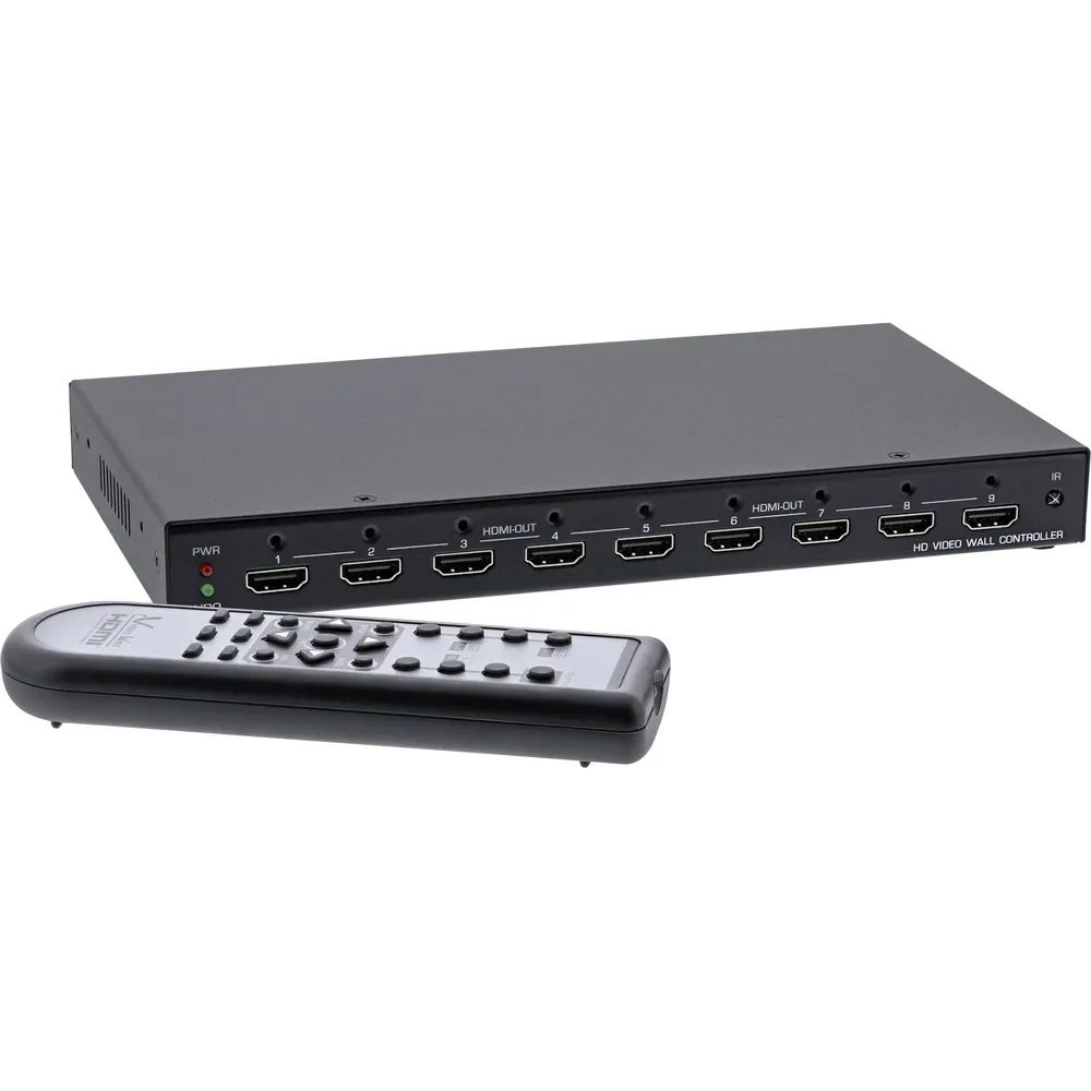 InLine HDMI Videowand Verteiler 1 auf 9 - Full-HD