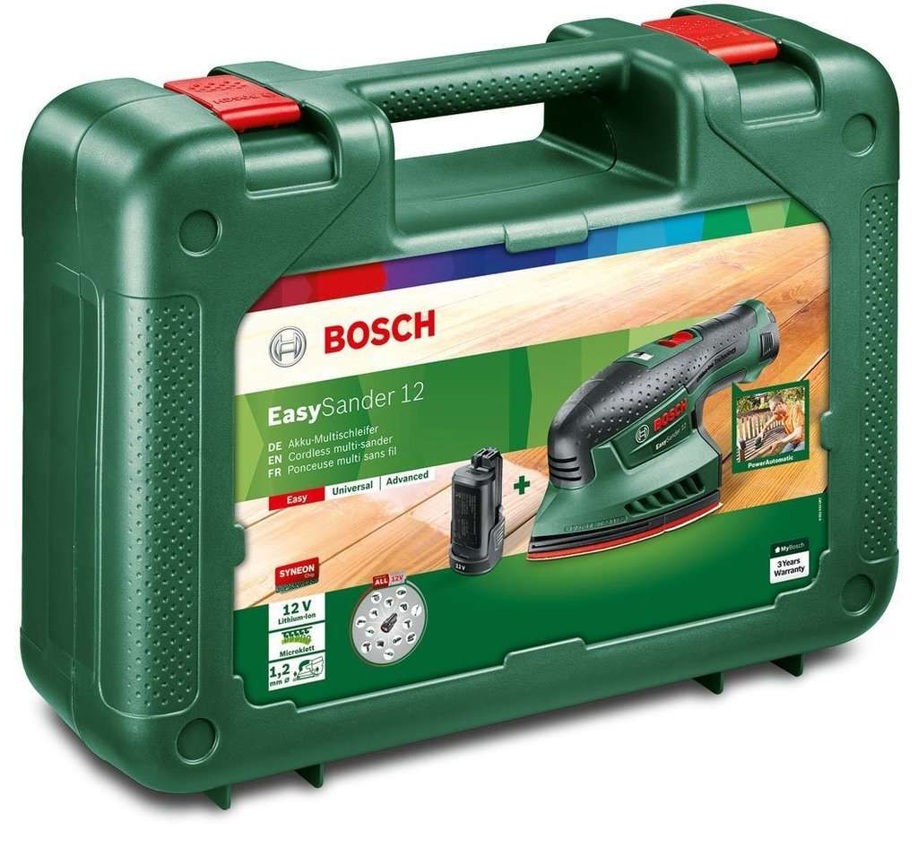 Bosch EasySander 12, 2 Akkus 2,5 Ah