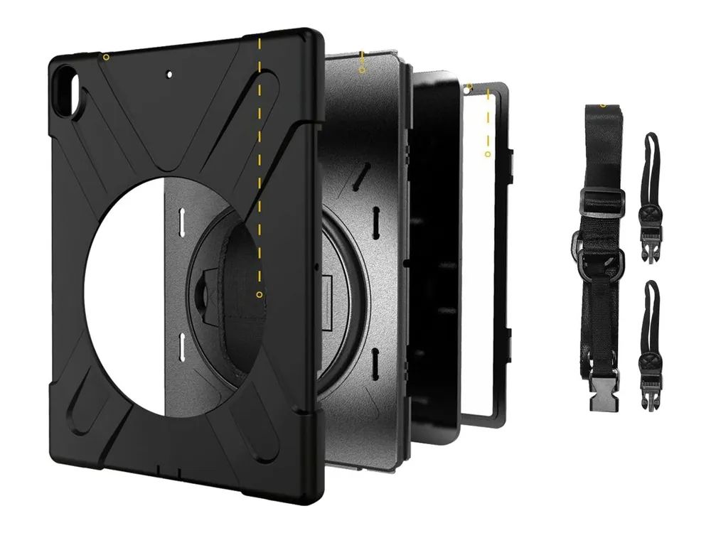 eSTUFF Defender Case - Hintere Abdeckung für Tablet - Schwarz - 9.7" - für Apple 9.7-inch iPad (5. Generation, 6. Generation)