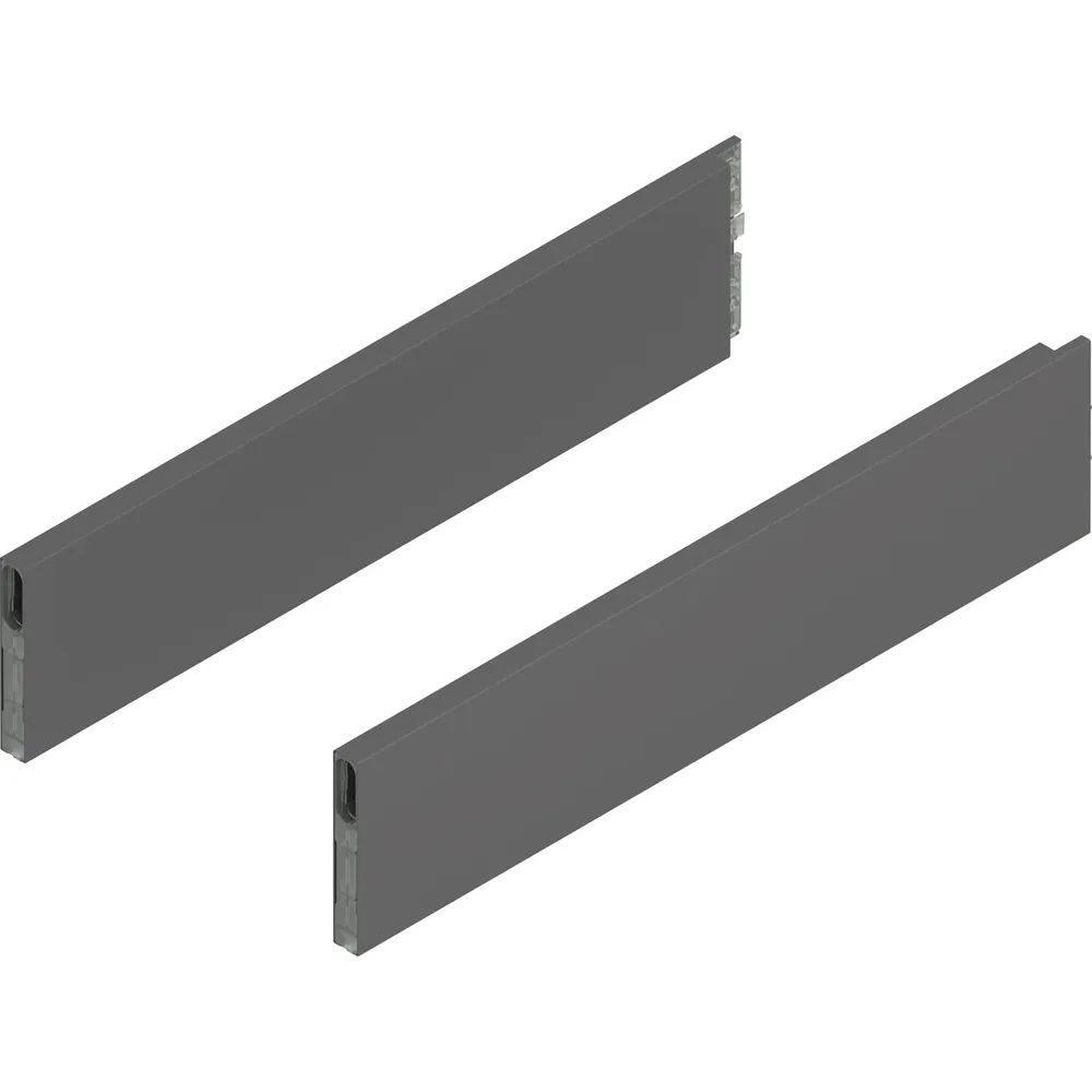 BLUM MERIVOBOX Boxcap Höhe E, NL 450, Oriongrau-matt