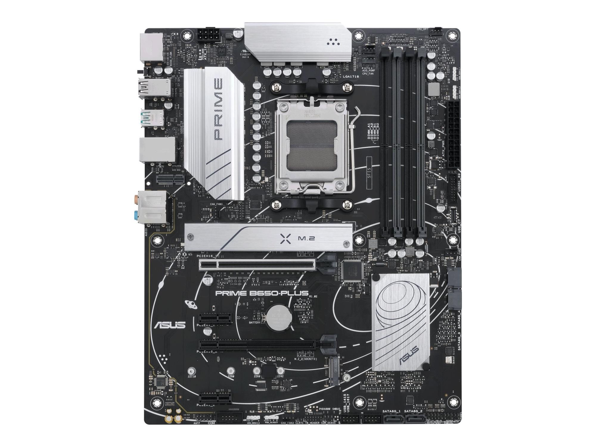 ASUS Prime B650-Plus-CSM - Motherboard - ATX - Socket AM5 - AMD B650 Chipsatz - USB 3.2 Gen 1, USB 3.2 Gen 2, USB-C 3.2 Gen2, USB-C 3.2 Gen 1 - 2.5 Gigabit LAN - Onboard-Grafik (CPU erforderlich)