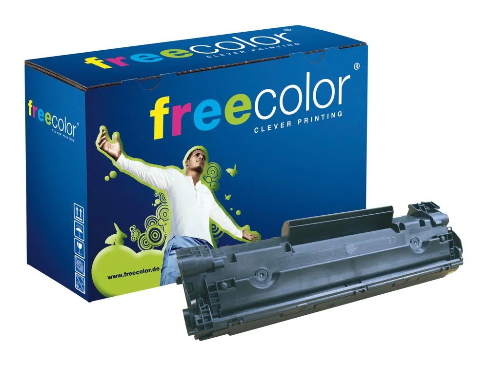 freecolor 125 g - Schwarz - kompatibel - Tonerpatrone (Alternative zu: HP 85A)