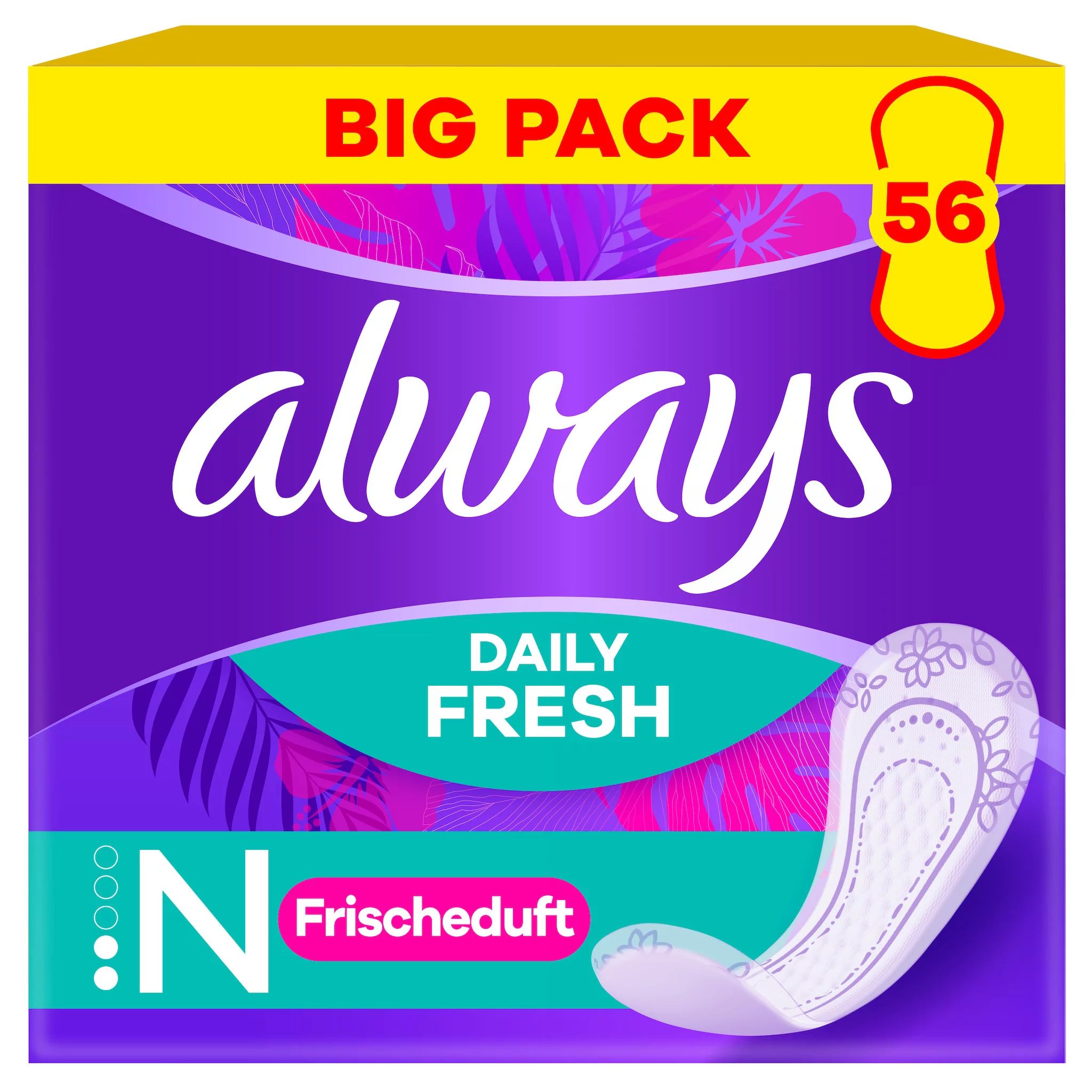 always Daily Fresh Normal mit Frischeduft,56Stk.