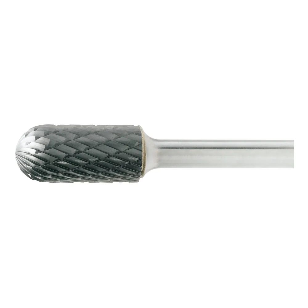 LUKAS HM-Frässtift Form C Walzenrund Kopf ø 10 mm Länge 20 mm Zahnung 4 Inox