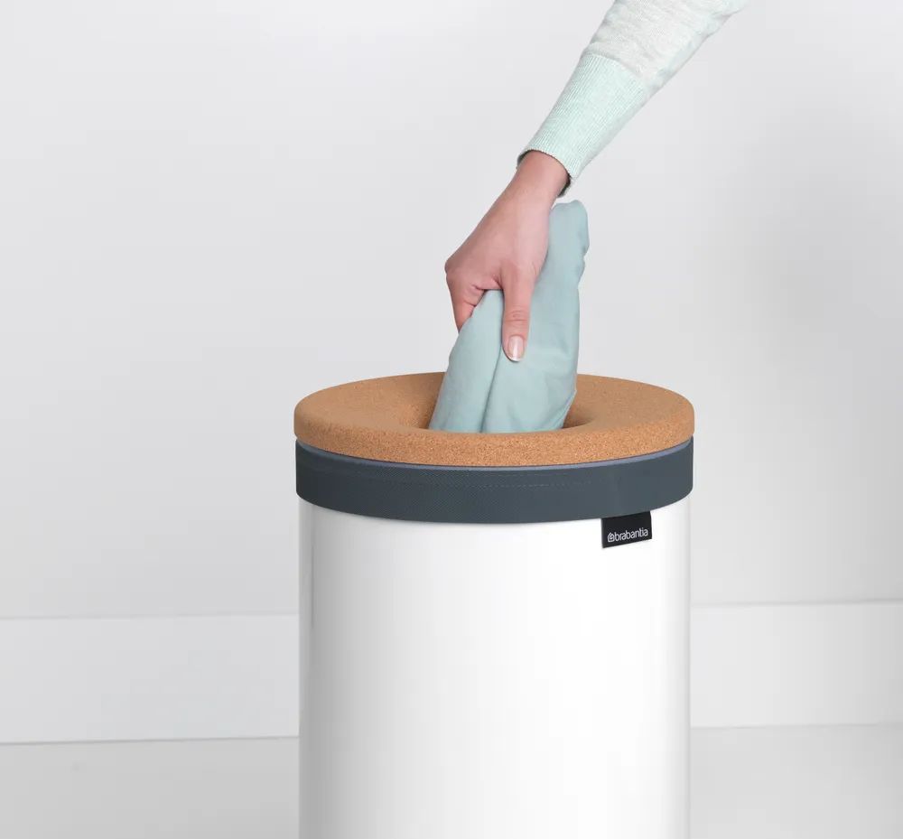 Brabantia Wäschebox 35L, Korkdeckel - White