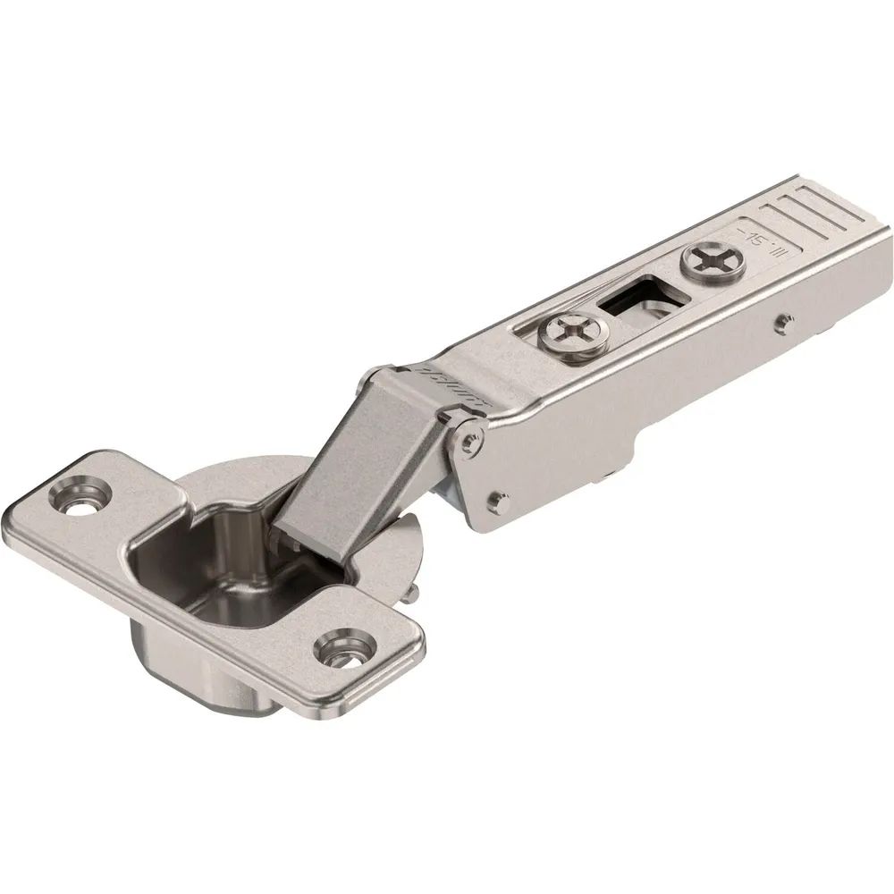 BLUM CLIP top Winkelscharnier -15° III, max. aufschlagend ohne Feder, Schrauben