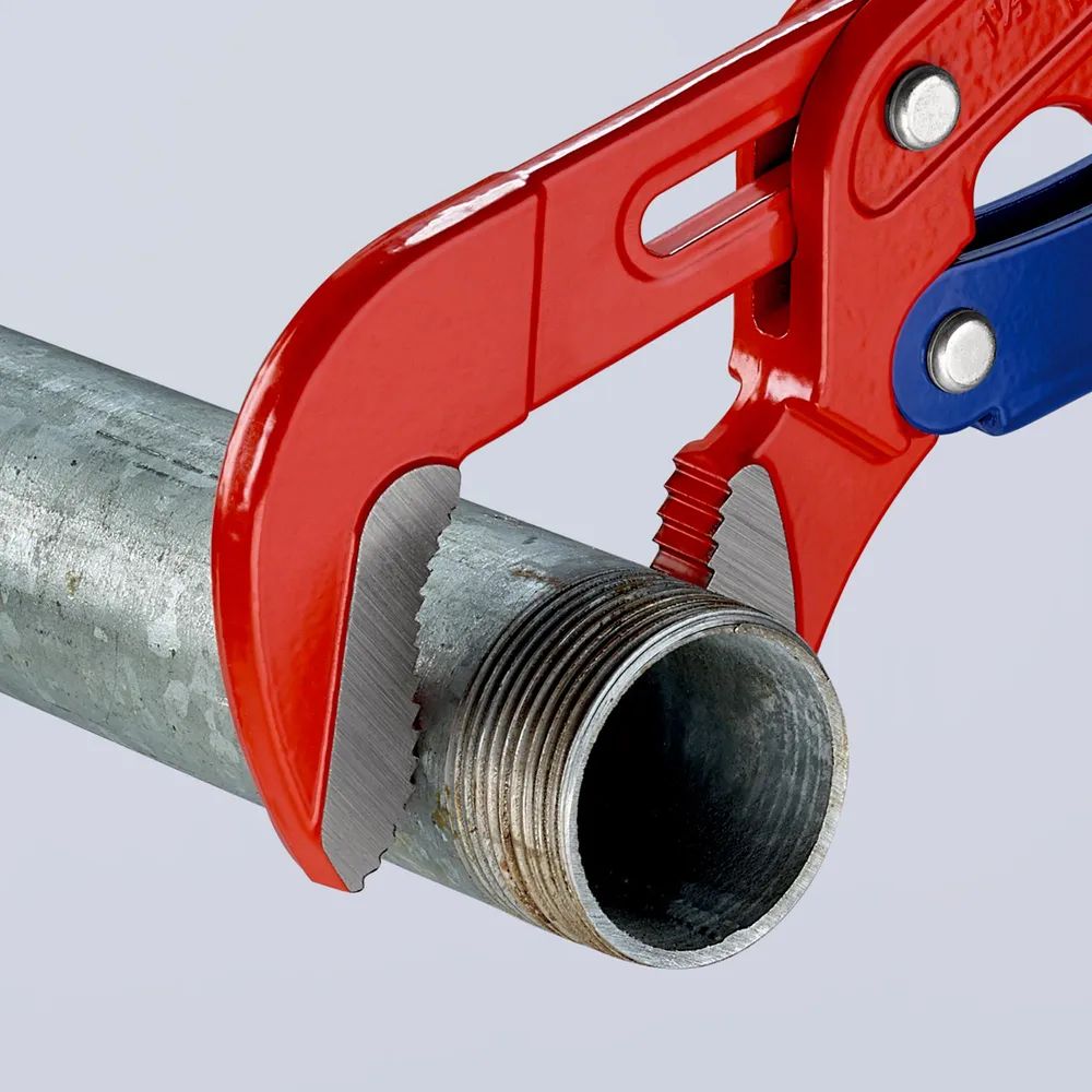 KNIPEX Rohrzange S-Maul mit Schnelleinstellung rot pulverbeschichtet 420 mm