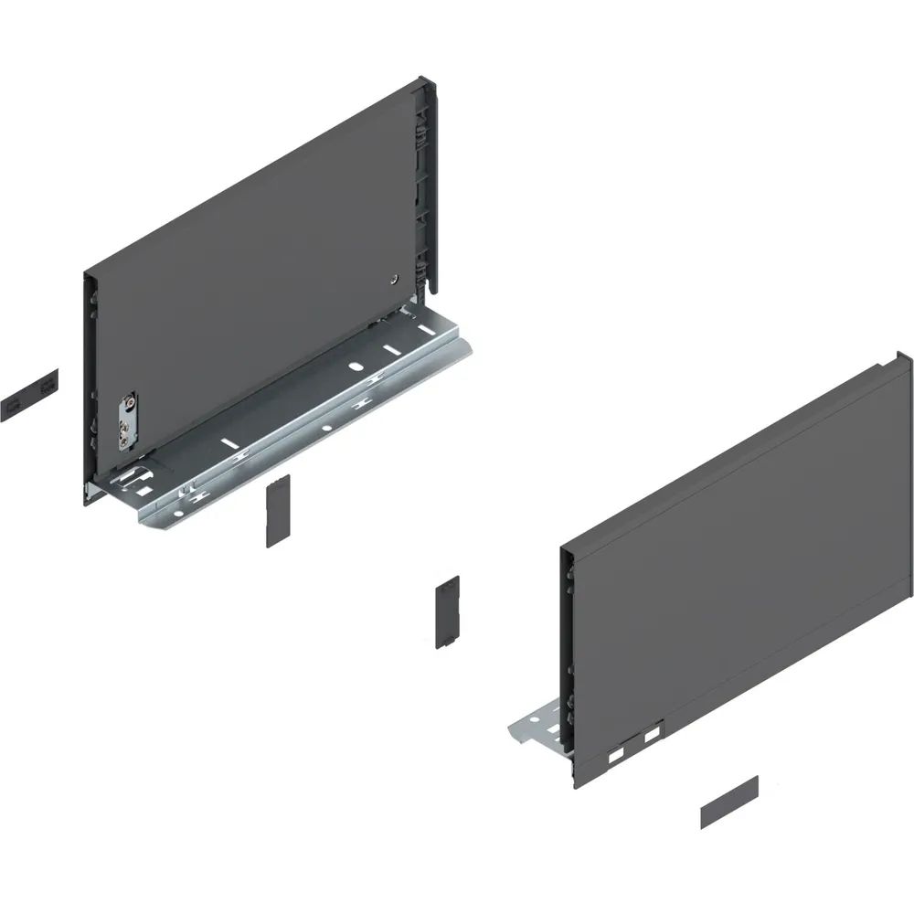 BLUM LEGRABOX pure Zarge Höhe C, NL 300, Oriongrau-matt