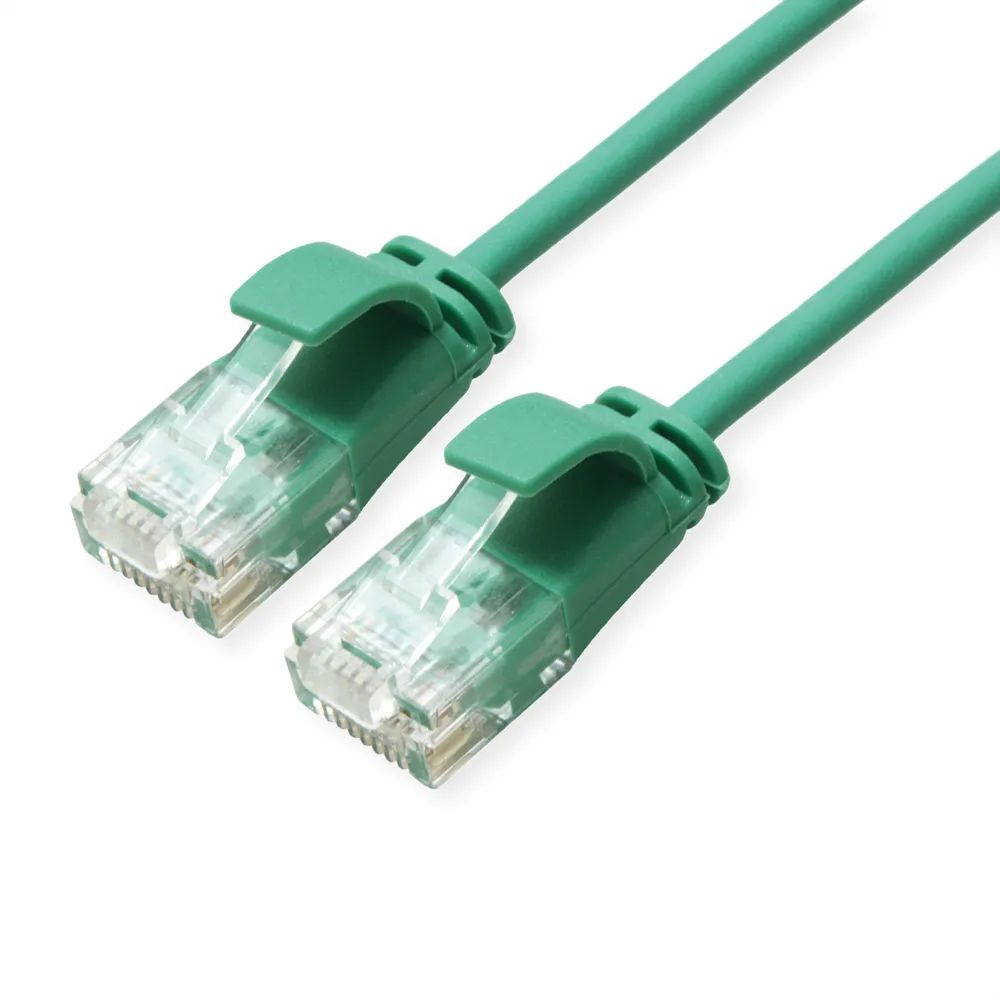 ROLINE UTP DataCenter Patchkabel Cat.6A (Class EA), LSOH, slim, grün, 3 m