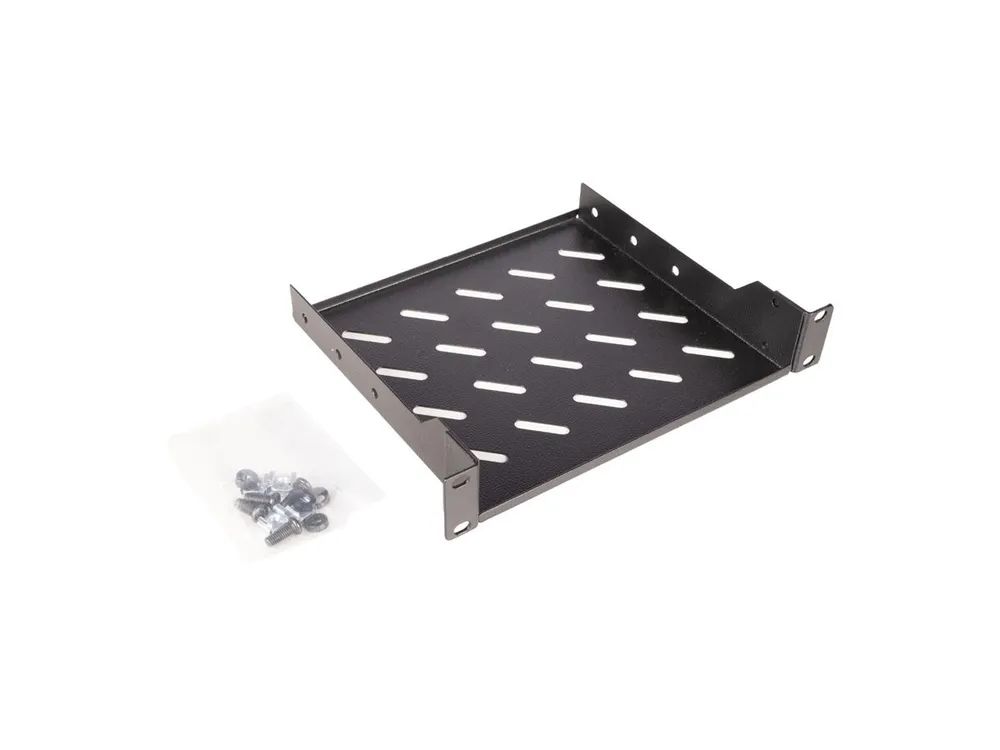 ROLINE Rack - Regal - Tiefe 200 mm - RAL 9005, Jet Black - 1U - 25.4 cm (10")