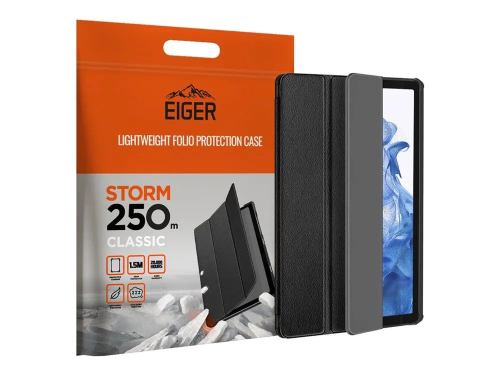 Eiger Storm 250M - Flip-Hülle für Samsung Galaxy Tab S7, Tab S8 - Polycarbonat