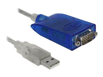 Delock Adapter USB Type-A to Serial RS-422/485 DB9 with surge protection 600 W and extended temperature range