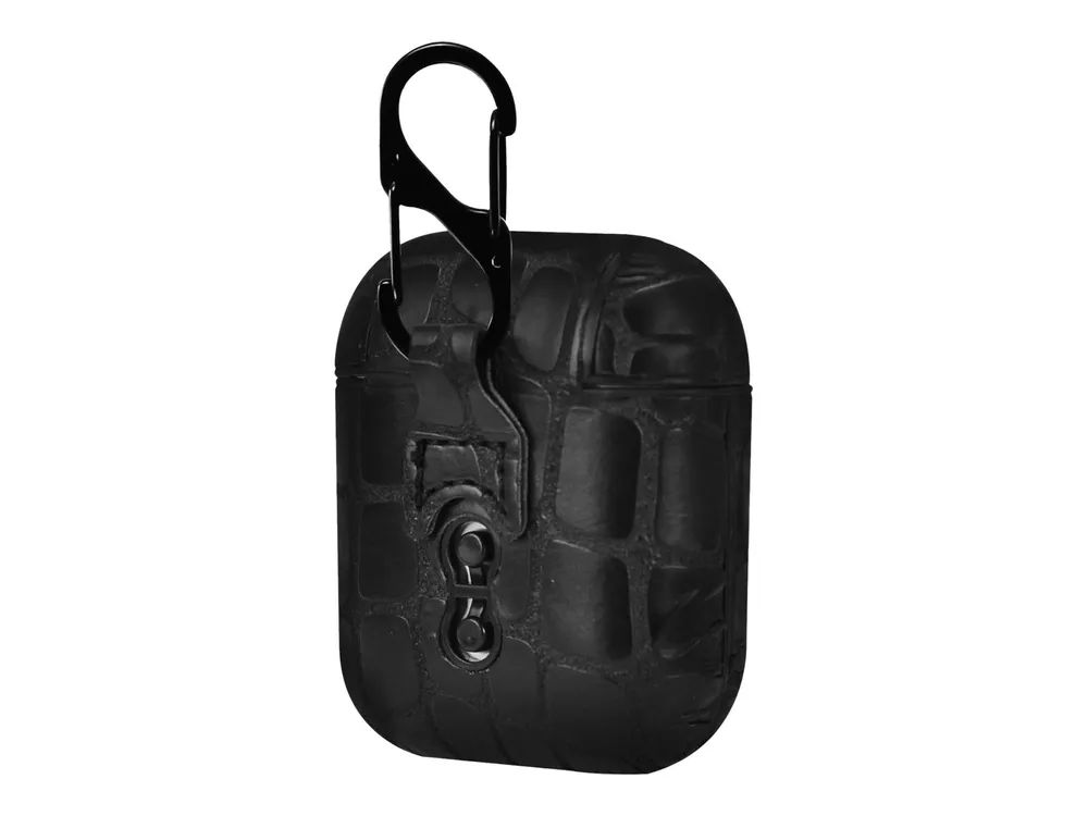 TerraTec Air Box - Tasche für Kopfhöhrer - Polycarbonat - stone black - für Apple AirPods (1. Generation, 2. Generation)
