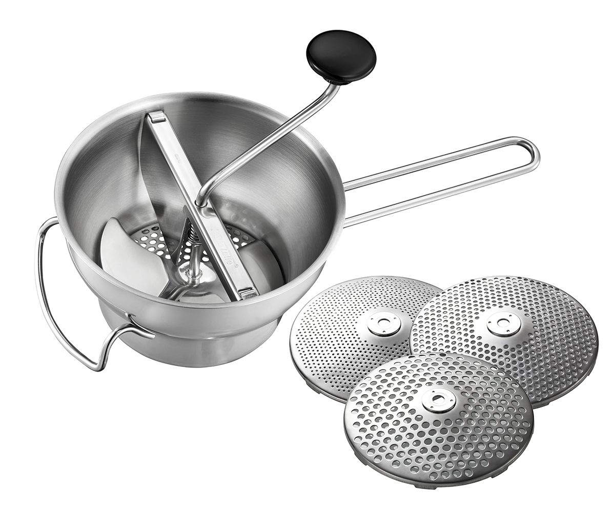 GEFU Passiergerät FLOTTE LOTTE® inkl. 3 Lochscheiben (1 mm, 3 mm und 5 mm)