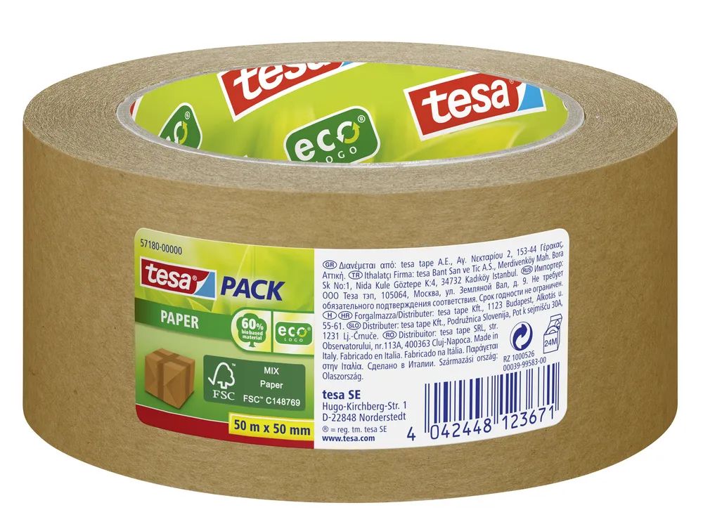 Tesa paper ecoLogo 50mx50mm - 50 m - Braun - 50 mm - 1 Stück(e)