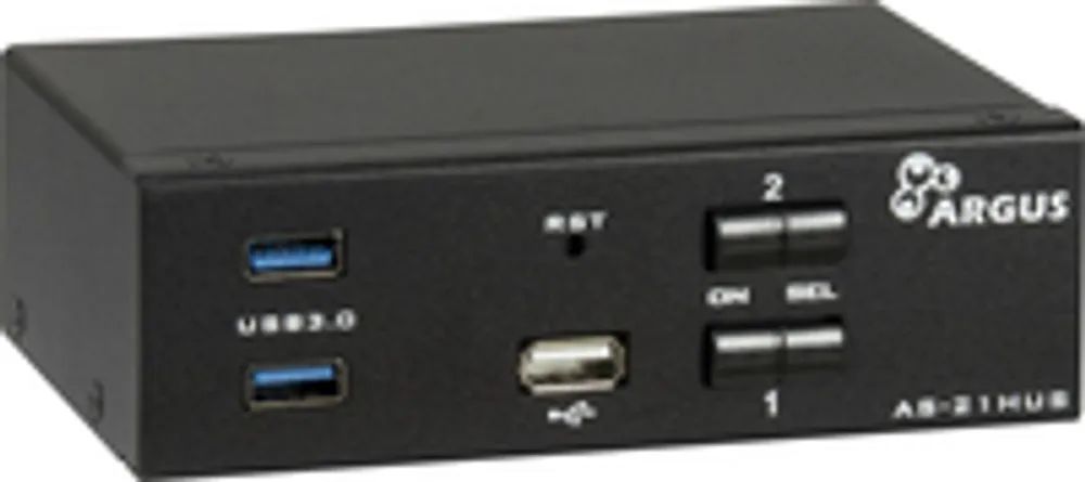 Inter-Tech IPC KVM Switch AS-21HUS HDMI 4Ka60Hz - KVM-Umschalter - 2-Port
