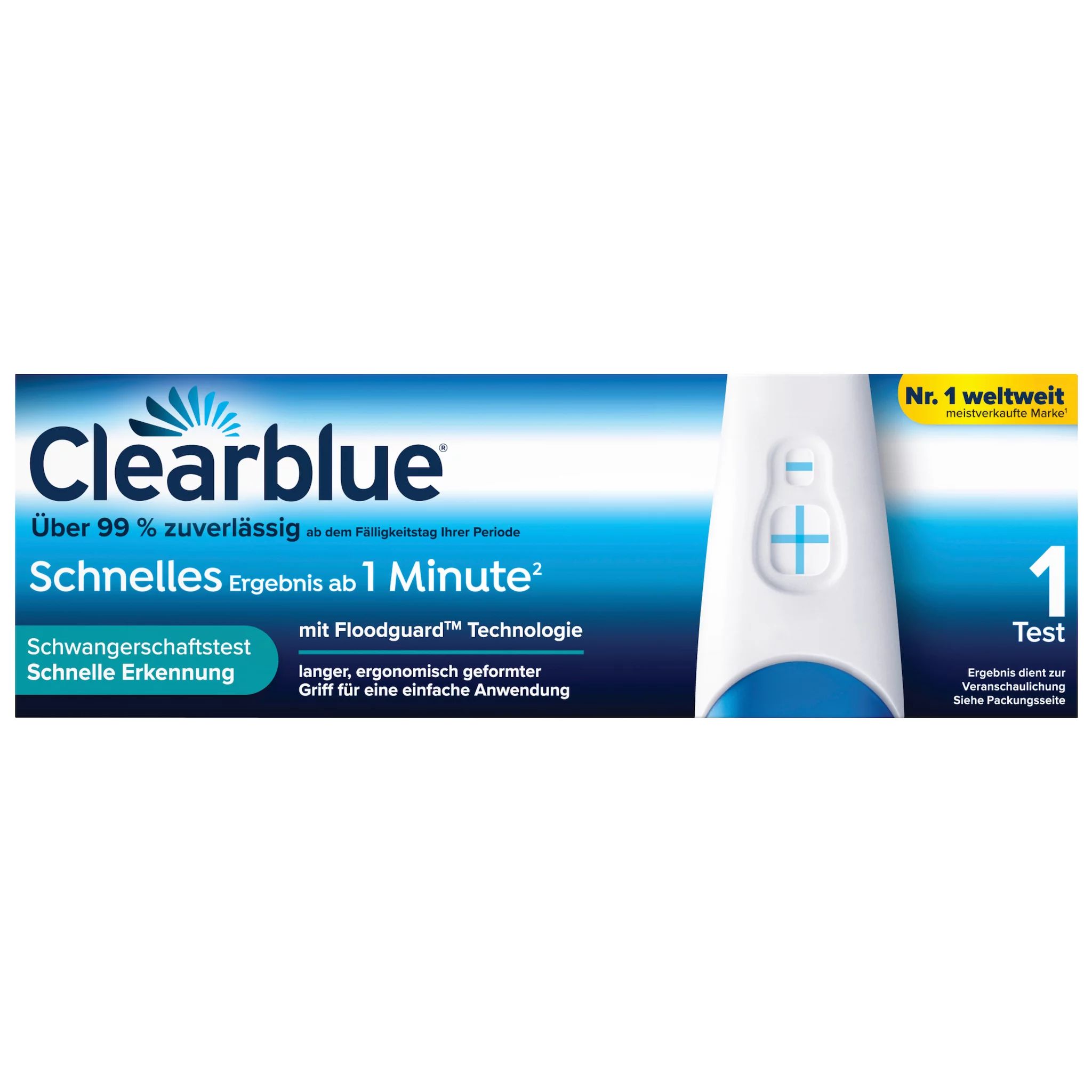 Clearblue Schwangerschaftstest Schnell - ab 1 Minute 1er
