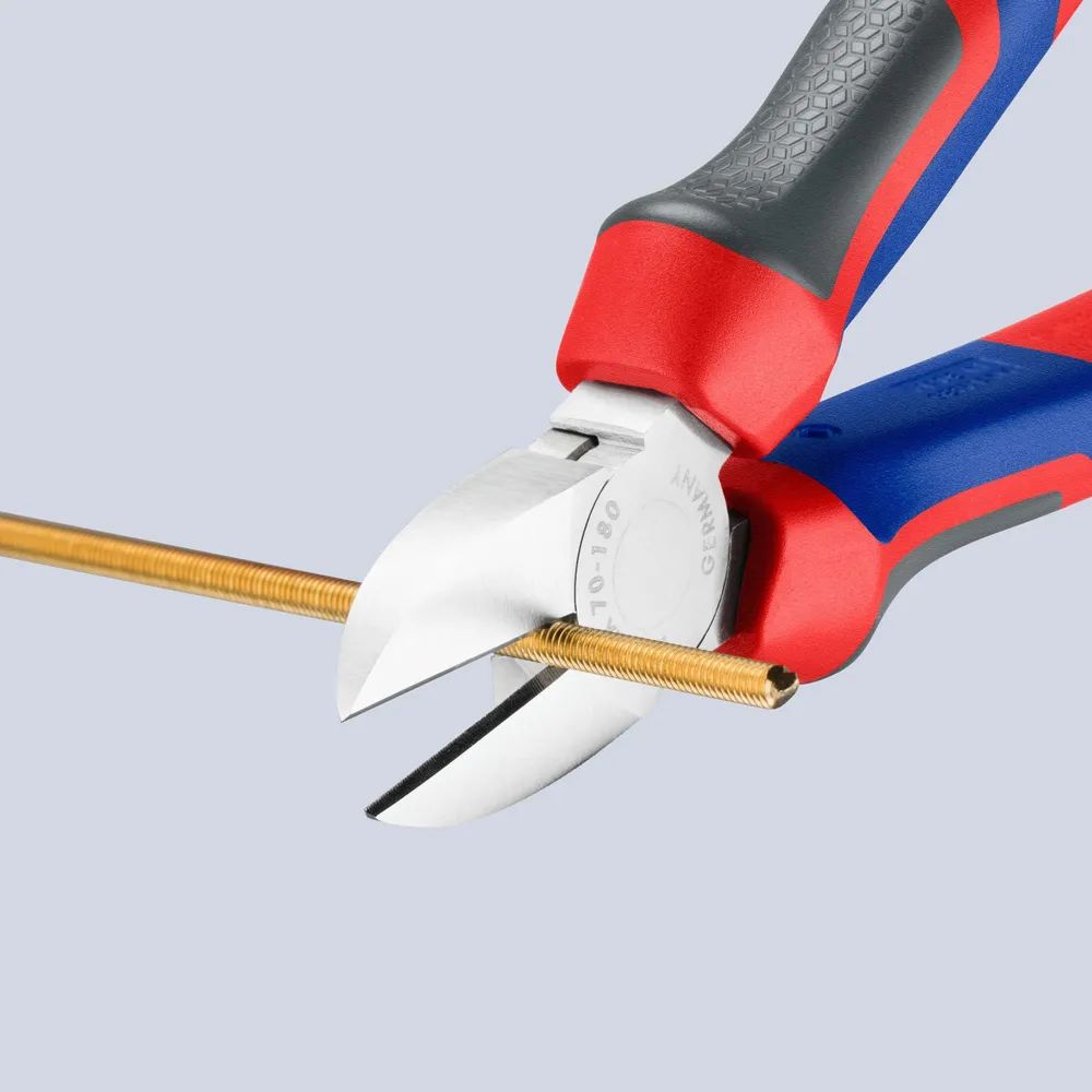 KNIPEX Seitenschneider mit Comfort-Griffen verchromt 180 mm