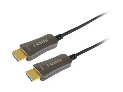 Equip Highspeed - HDMI-Kabel mit Ethernet - HDMI männlich zu HDMI männlich - 100 m - 4K Unterstützung, HAOC-Kabel (Hybrid Active Optical Cable)