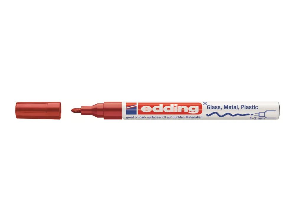EDDING 751 paint - Marker - permanent - Rot