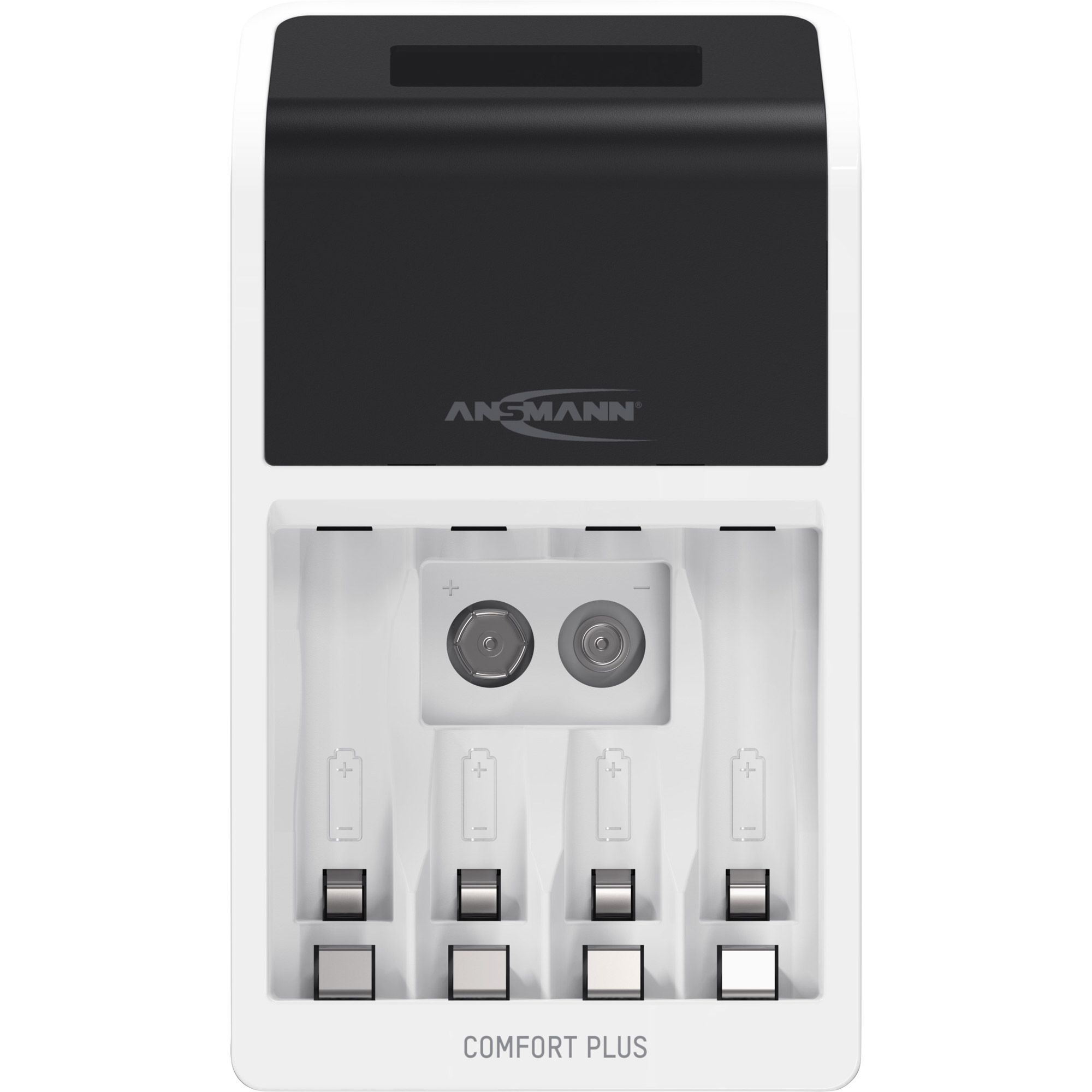 Ansmann Comfort Plus - Nickel-Metallhydrid (NiMH) - Überlast - Überhitzung - 9V - AA - AAA - 4 Stück(e) - Akkus/Batterien enthalten