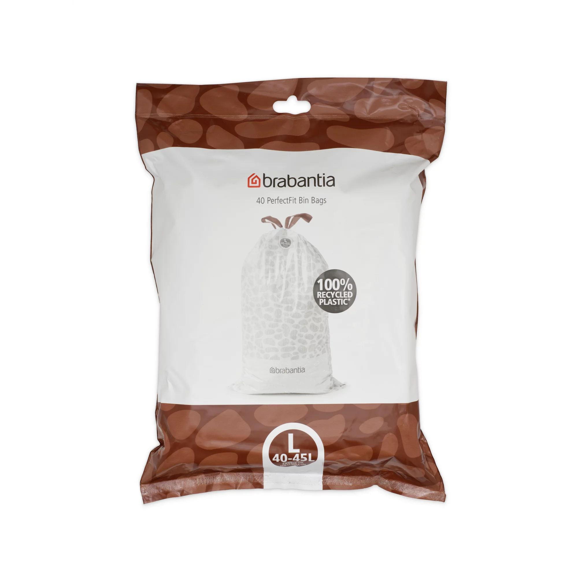 Brabantia Müllbeutel Spenderverpackung PerfectFit Beutel 40-45 L (L) 40Stk