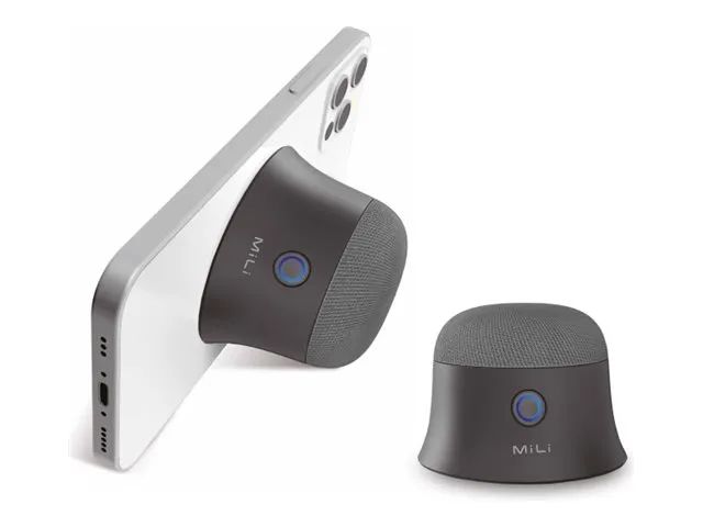 Ultron MiLi Mag-SoundMate - Lautsprecher - tragbar - kabellos - Bluetooth - 3 Watt - Schwarz (Packung mit 2)