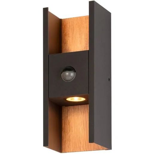 SLV WANDLEUCHTE SENSOR 2700K 10W / SLV FLATT II ANTHR.IP65 1010107