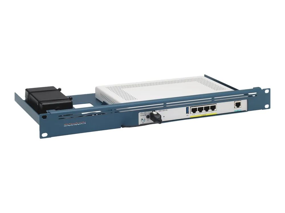 Rackmount.IT CISRACK RM-CI-T11 - Montagesatz für Netzwerkgeräte - Rack montierbar - Metallisch Blau - 1U - 48.3 cm (19")