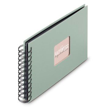 Hama Spiral-Album "Fine Art", 24x17 cm, 50 schwarze Seiten, Salbei