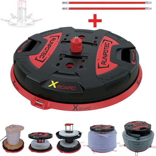 Runpotec PROFI KABELABROLLER XB500T / RUNPOT X BOARD XB 500 T 10187